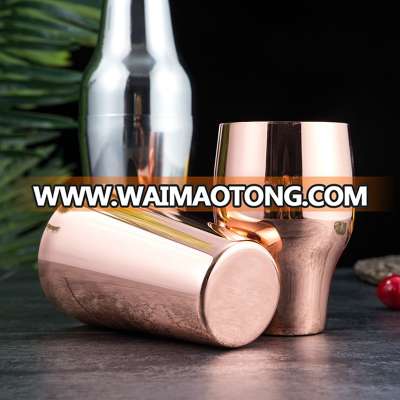 Stainless Steel Wine Shaker Pot French Two Stage Glass 650ML