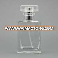 Unique square spray glass perfume bottle 30ml