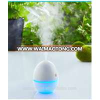 Portable LED Lights Changing Egg Shape Ultrasonic Cool Mist Mini USB Aroma Car Air Humidifier Essential Oil Diffuser