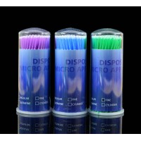 Wholesale High Quality 100pcs/Box Disposable Mascara Wands Micro Mini Brush For Eyelash Extension